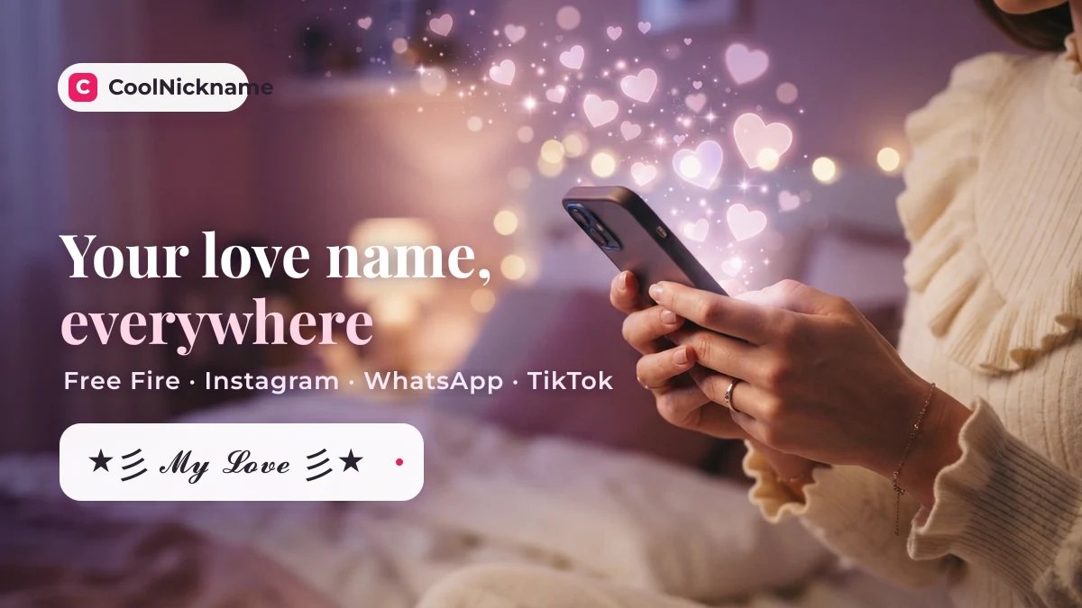 Where to use a love stylish name: Free Fire in-game name, Instagram bio and WhatsApp on CoolNickname