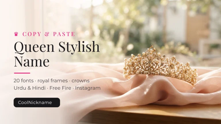 Queen Stylish Name — 230+ Copy & Paste Names (2026)