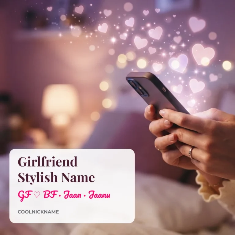 Girlfriend Stylish Name & GF/BF Name Style — 390+ Names