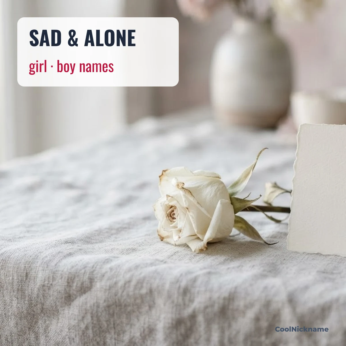 Sad boy stylish name with broken heart and rain symbols on CoolNickname