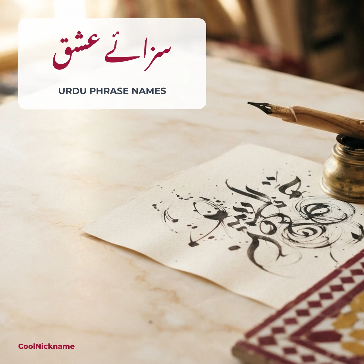 English to Urdu stylish name list and TikTok display name rules, CoolNickname