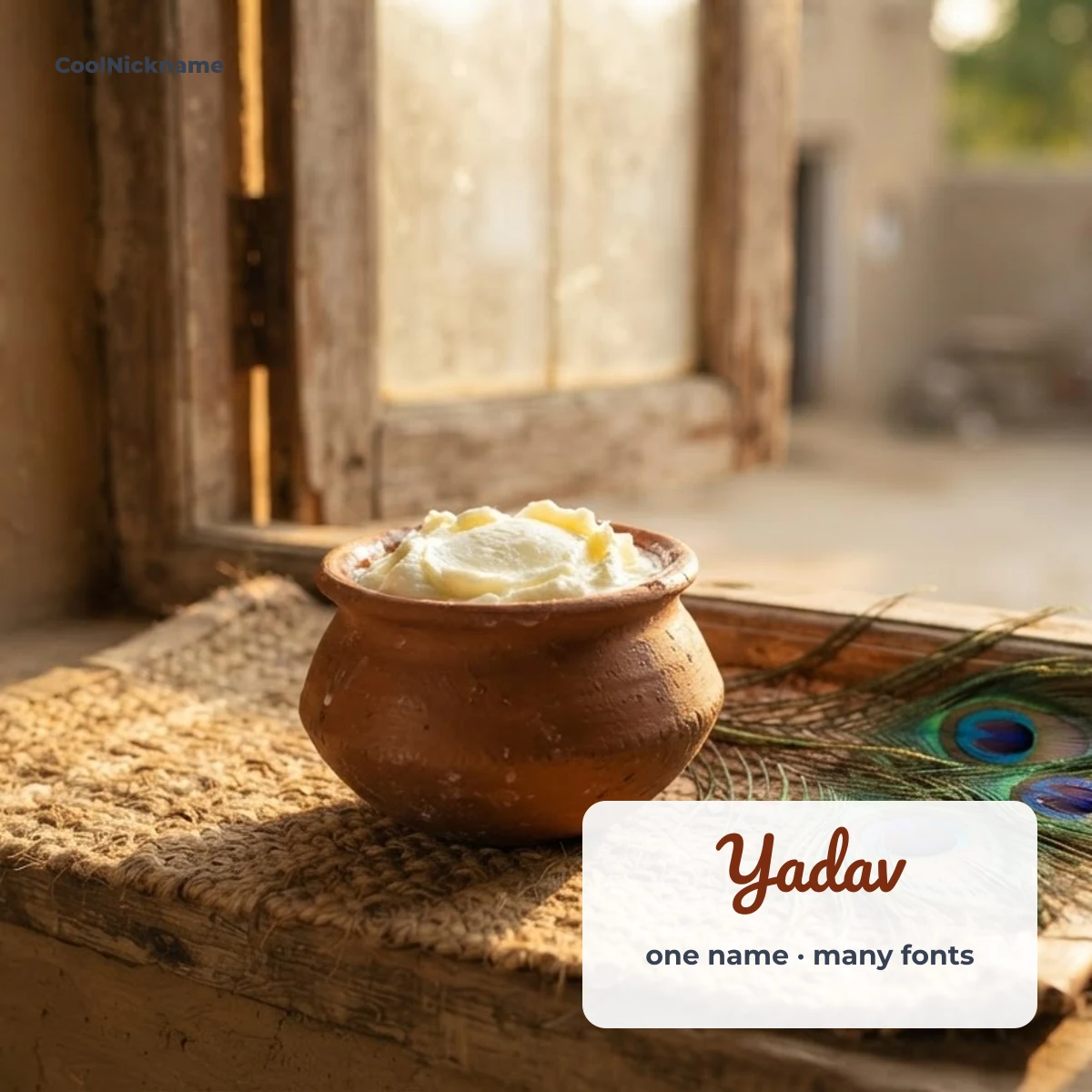 Yadav stylish name in fancy fonts and frames on CoolNickname