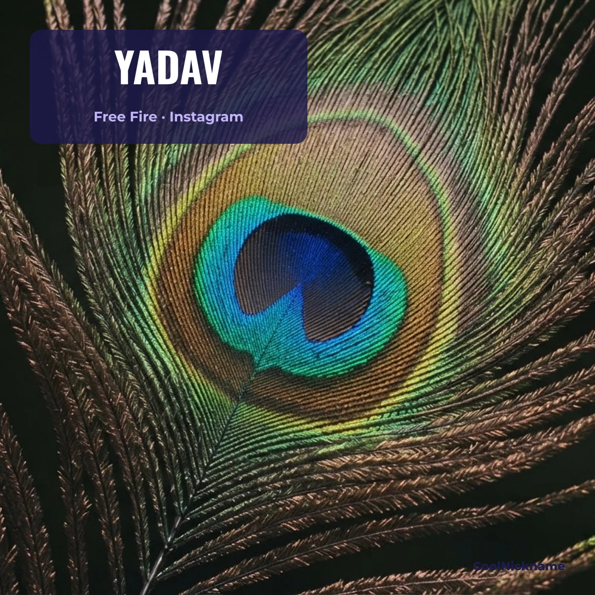 Yadav name style for Free Fire and Instagram on a phone, CoolNickname